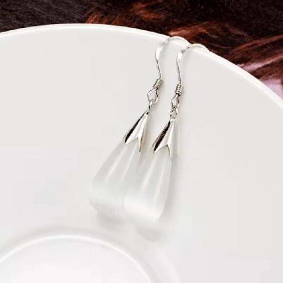 925 Silver Opal Necklace Earrings Set Teardrop Women BOHO Birthday Christmas NEW - Picture 1 of 6